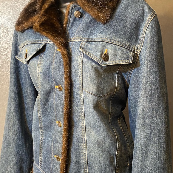 Wilsons Leather Maxima Faux Fur Lined Jean Jacket - Picture 10 of 16